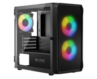 LOGIC CONCEPT Logic Portos ARGB Mini USB 3.0 Czarna AM-PORTOS-10-0000000-0002 - 1172928 - zdjęcie 1